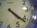 Clock at the start of the trip early in the morning