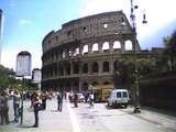 The Colosseum and surrounding buildings in Rome